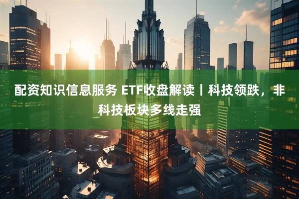 配资知识信息服务 ETF收盘解读丨科技领跌，非科技板块多线走强